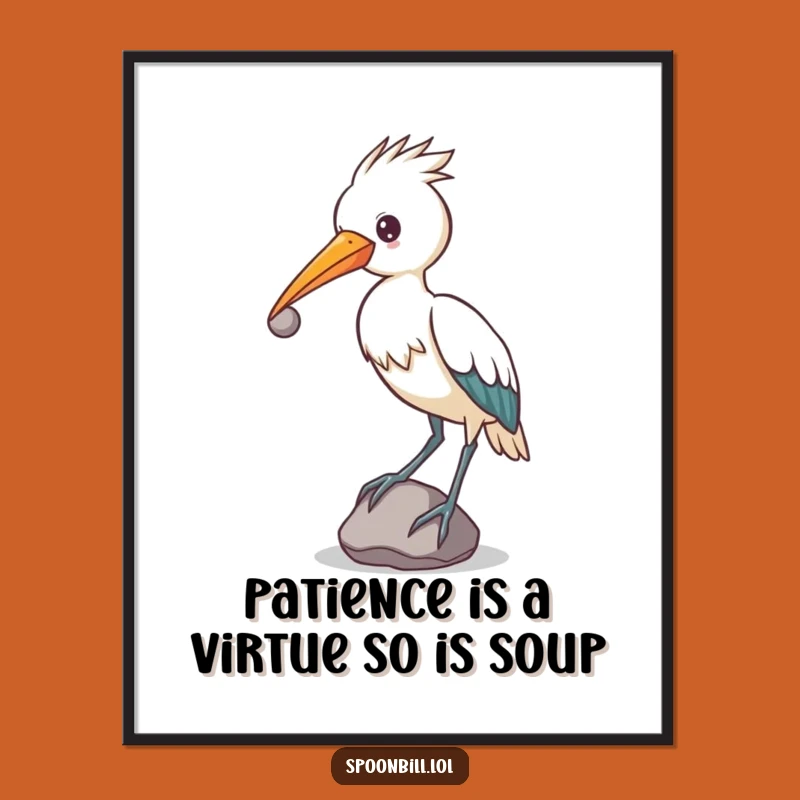 Funny Free Printable Spoonbill Wall Art - Downloadable DIY Gift!