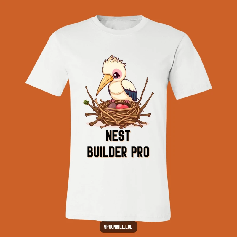 Funny Busy Spoonbill Bird T-Shirt - Show Off Your Craftsmanship with This Feathered Friend Tee